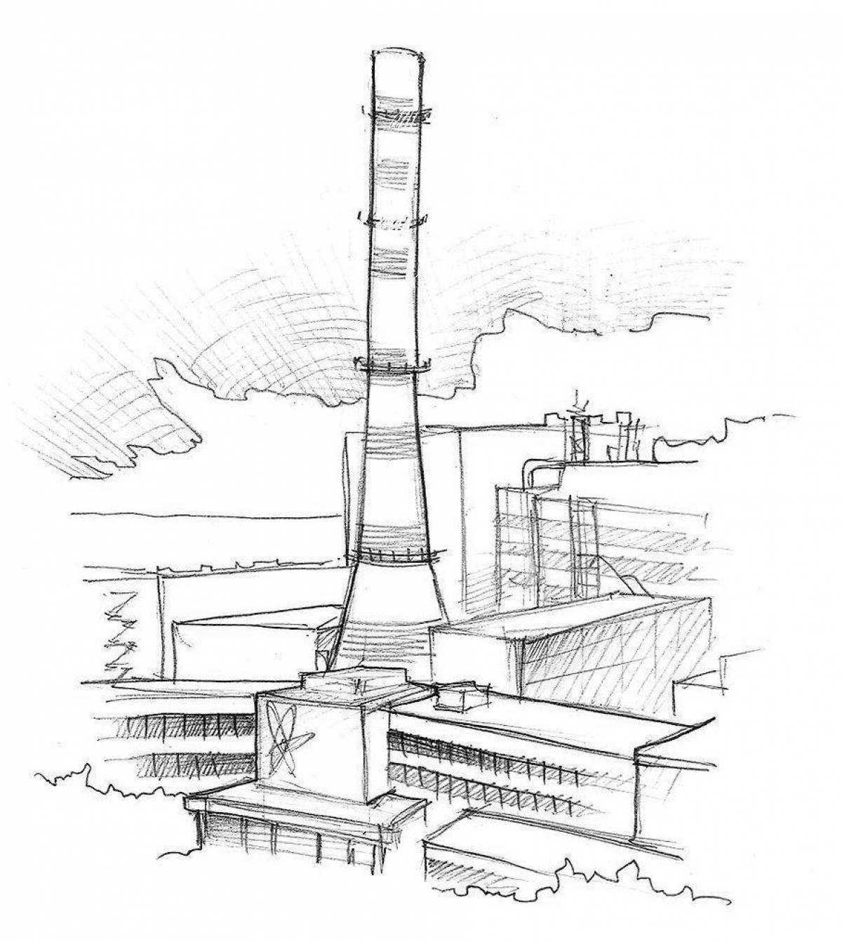 Рисунок чернобыльской аэс. ТЭЦ Чернобыль. Нарисова 4 энэрго блок Чернобыль. ТЭЦ ЧАЭС. Атомная электростанция Чернобыль рисунок.
