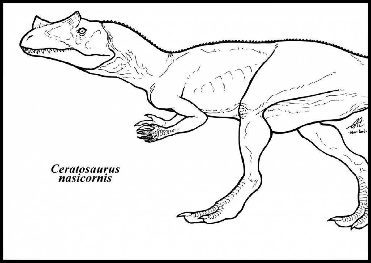 Как нарисовать цератозавра