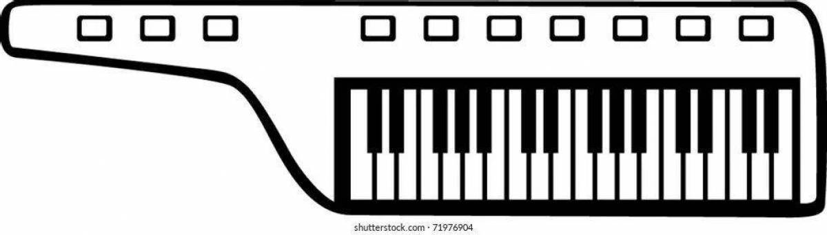 Как нарисовать синтезатор