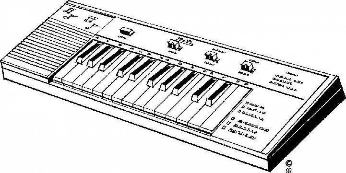 Синтезатор рисунок для детей