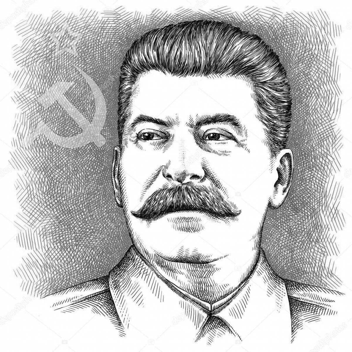 Раскраска Сталин