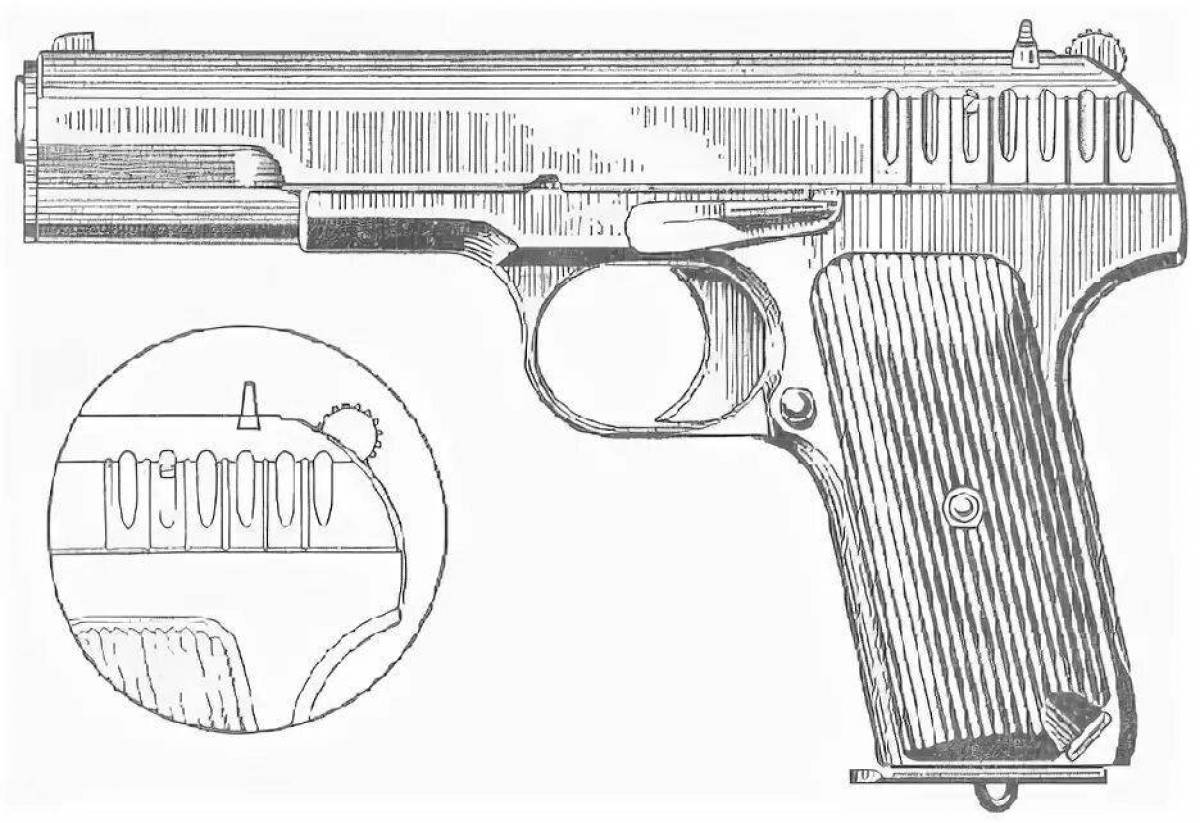 Пистолет тт пистолет чертеж