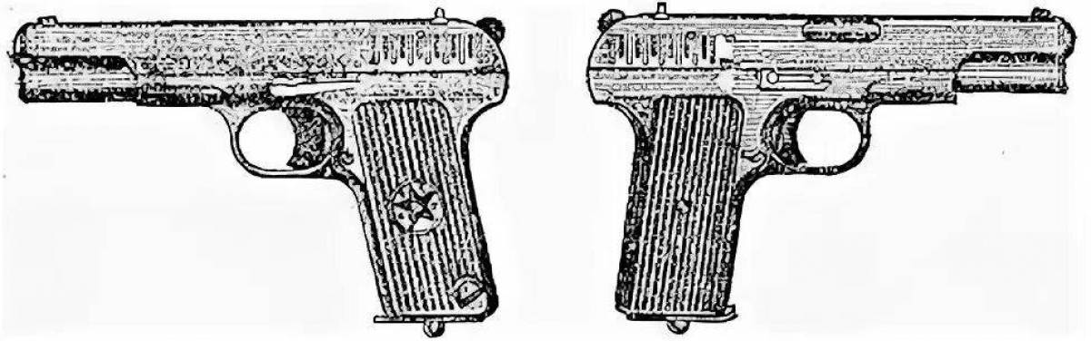 Тт пистолет рисовать