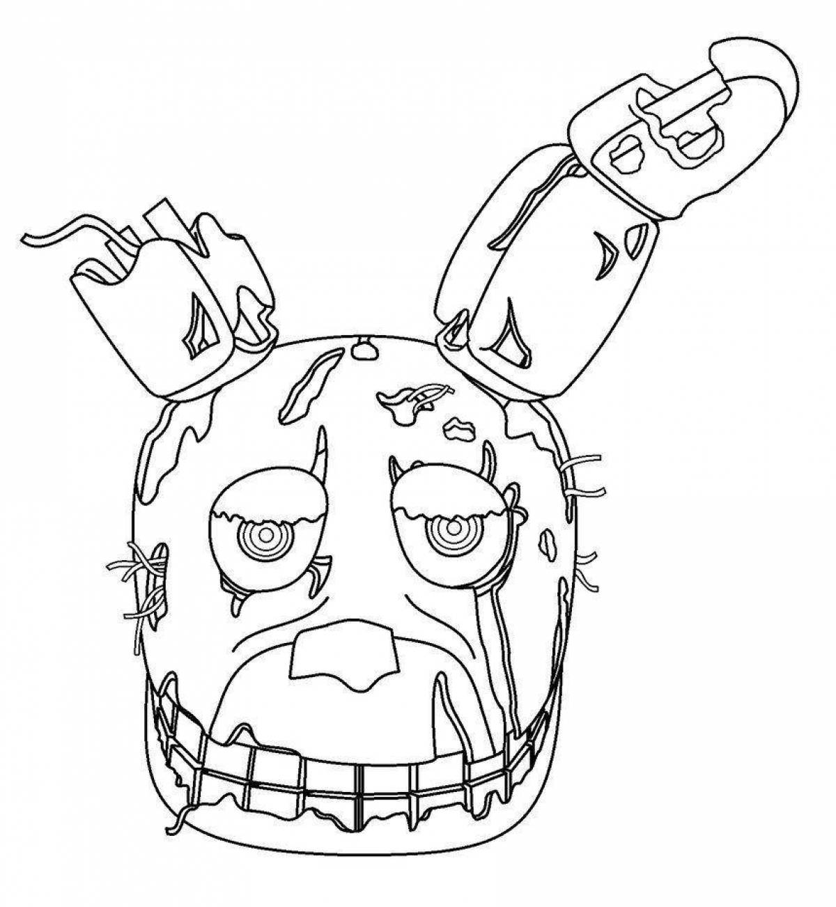Gorgeous Springtrap coloring page