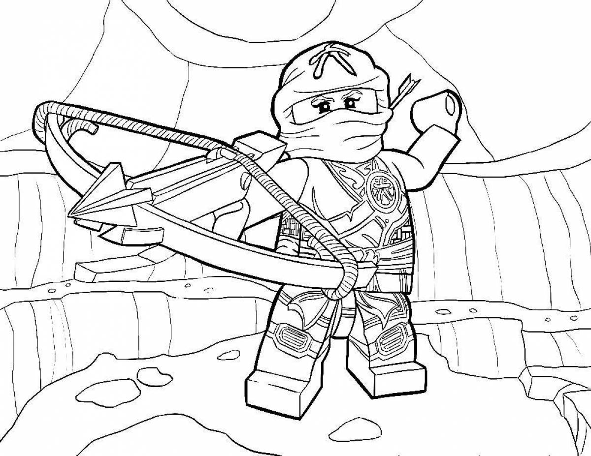 Exciting ninjago coloring book