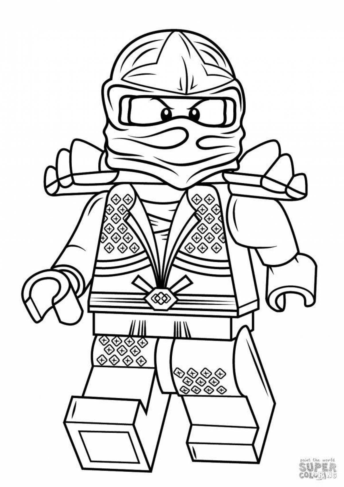 Ninjago glitter coloring book