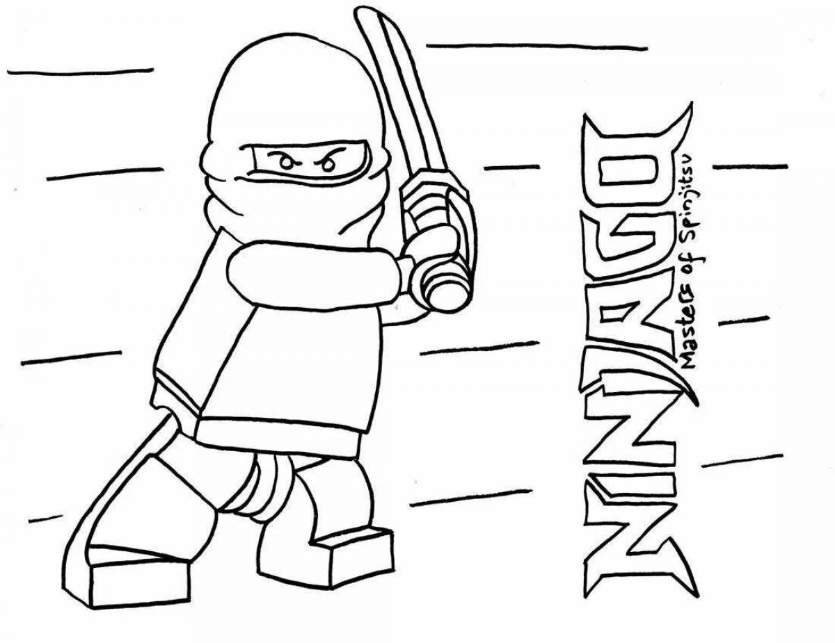 Amazing ninjago coloring page