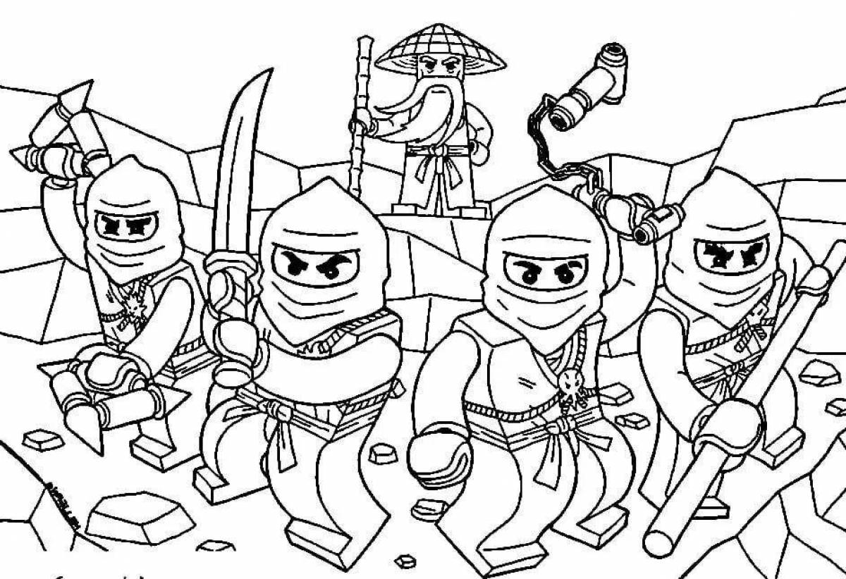 Amazing ninjago coloring book