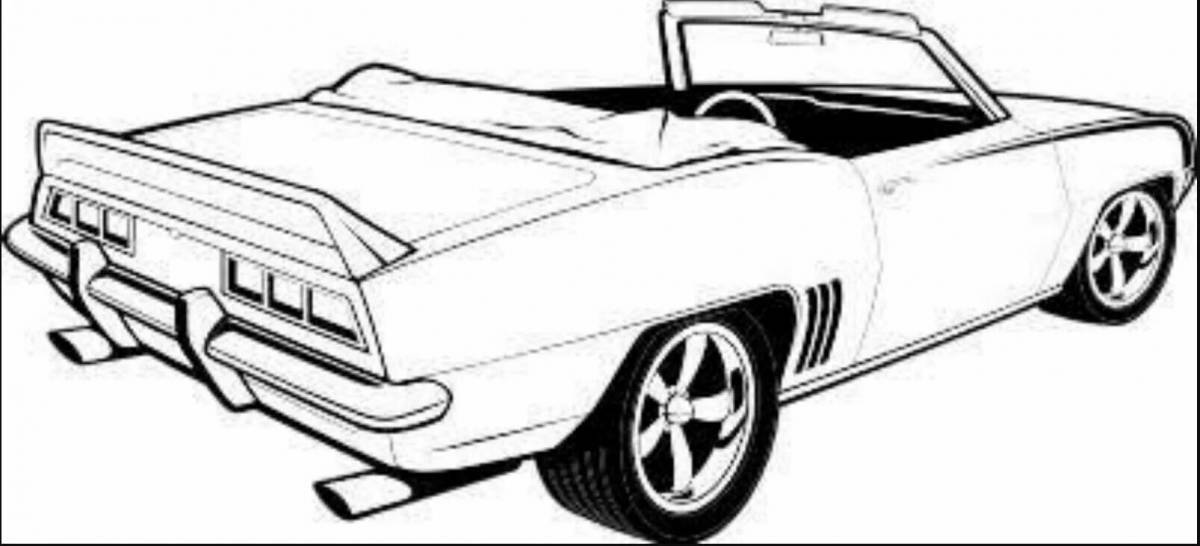 Coloring page dazzling pontiac