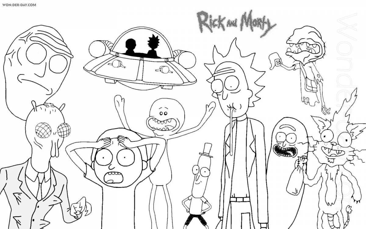 Rick's animated coloring page