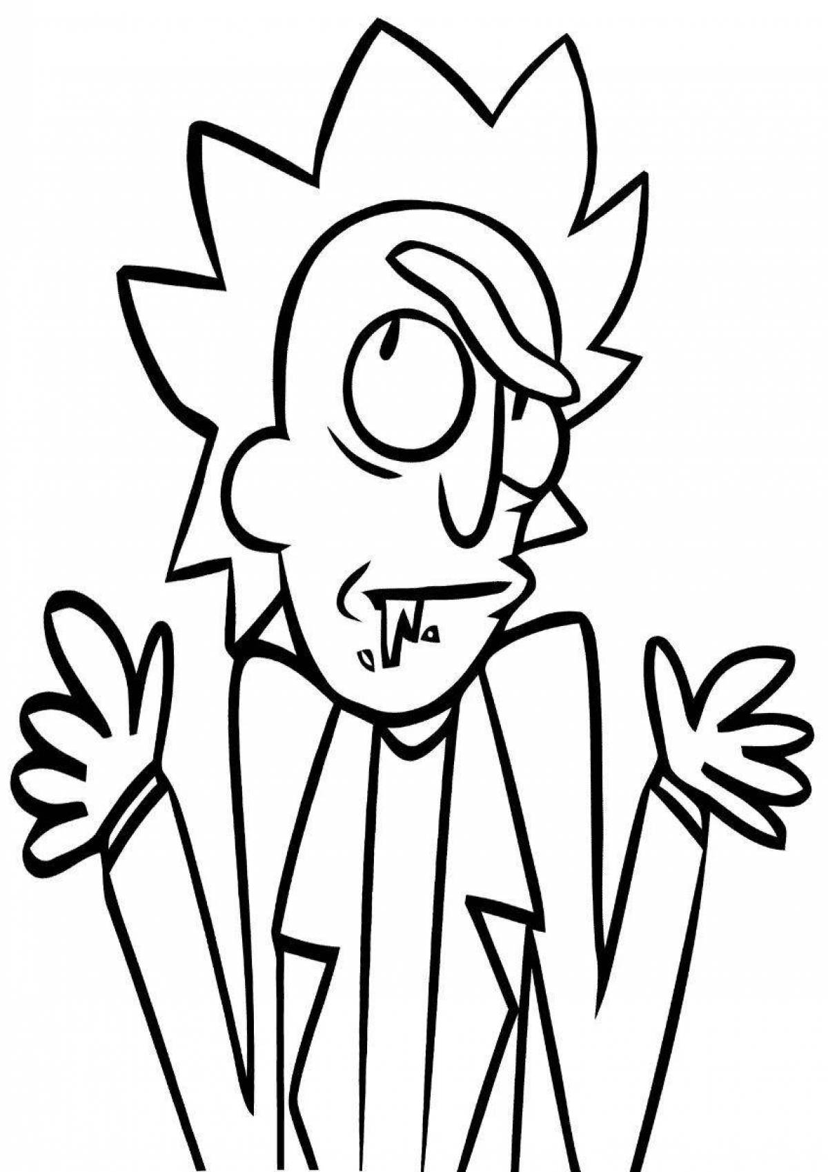 Coloring lively rick