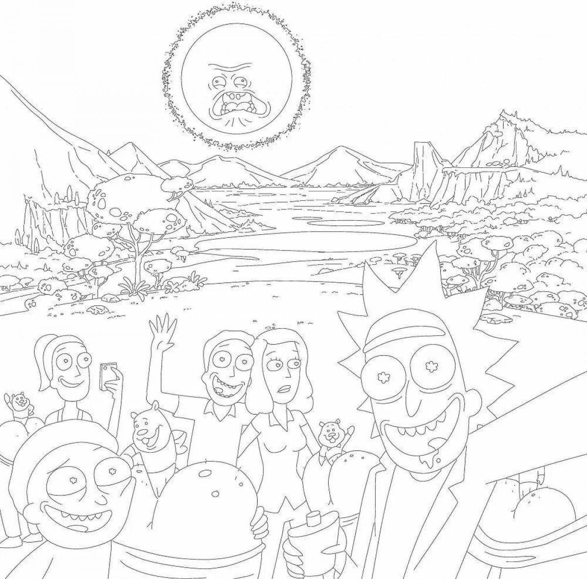 Rick's innovative coloring page