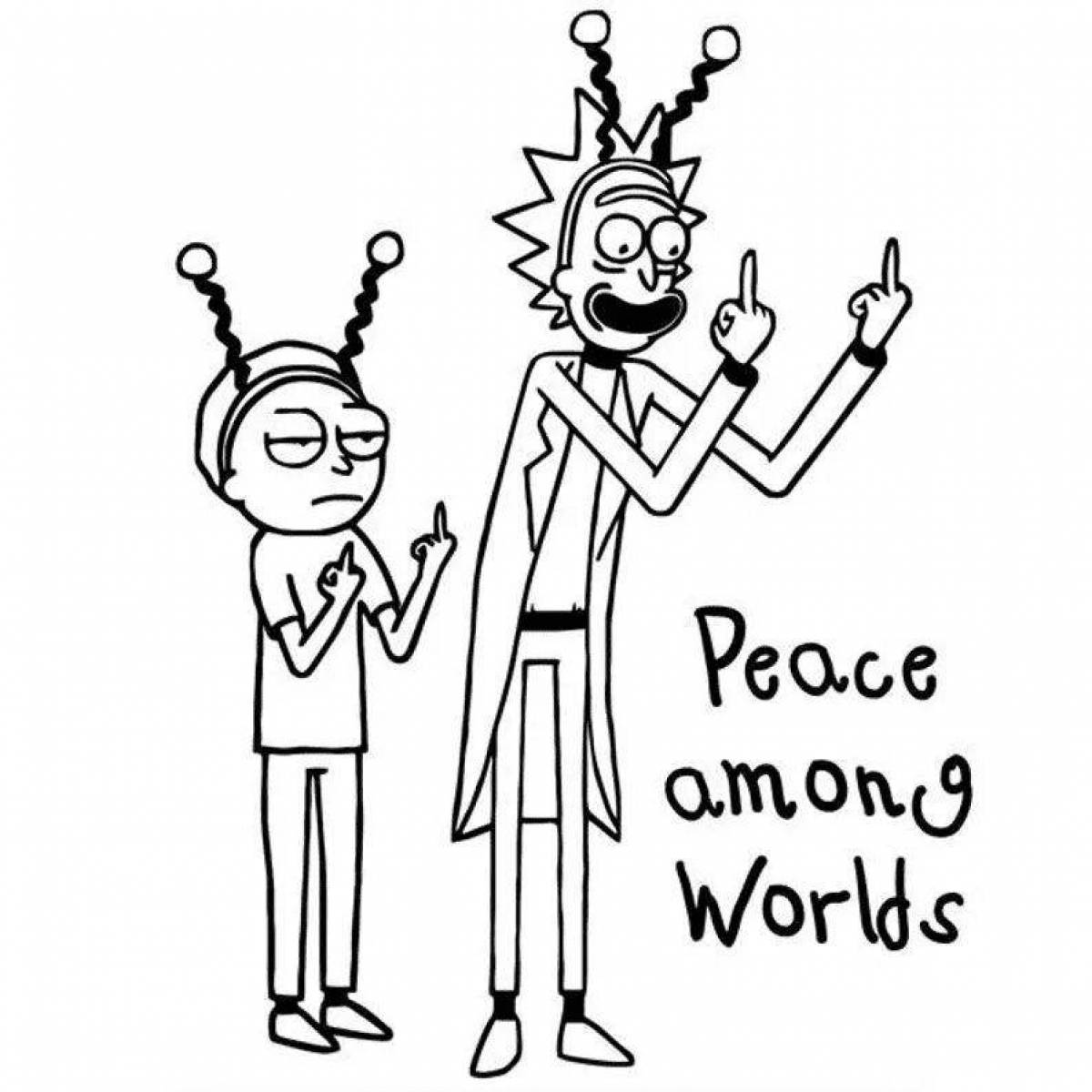 Mad rick coloring pages