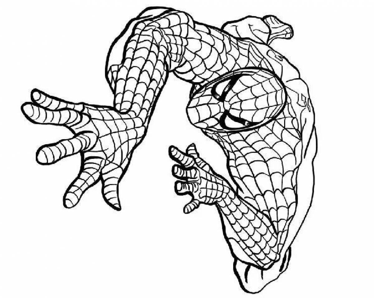 Раскраска сказочный человек-паук