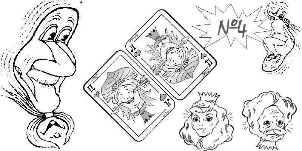 Coloring page happy changeling