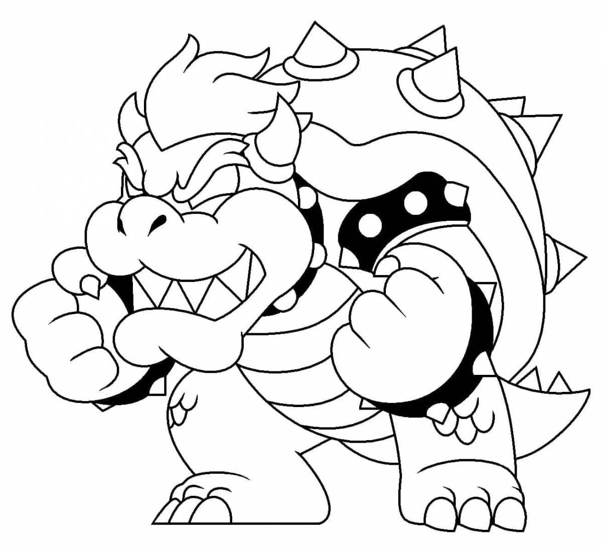 Bold coloring bowser