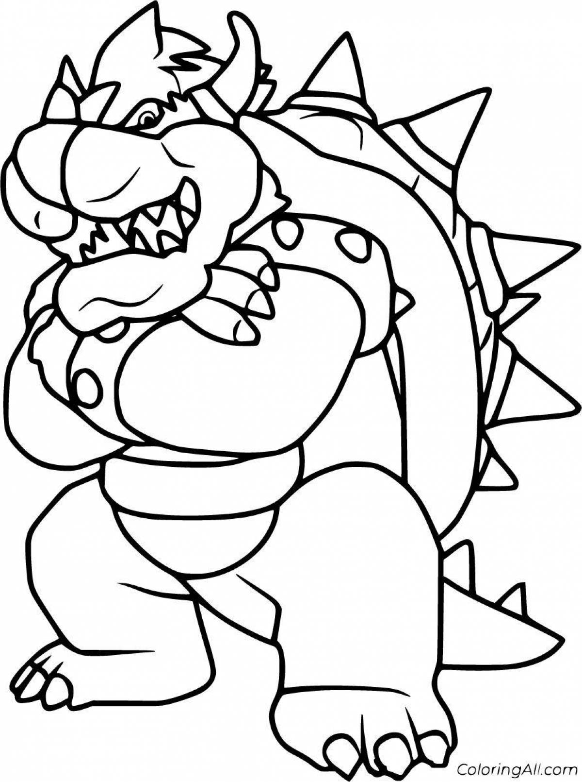 Dazzling bowser coloring