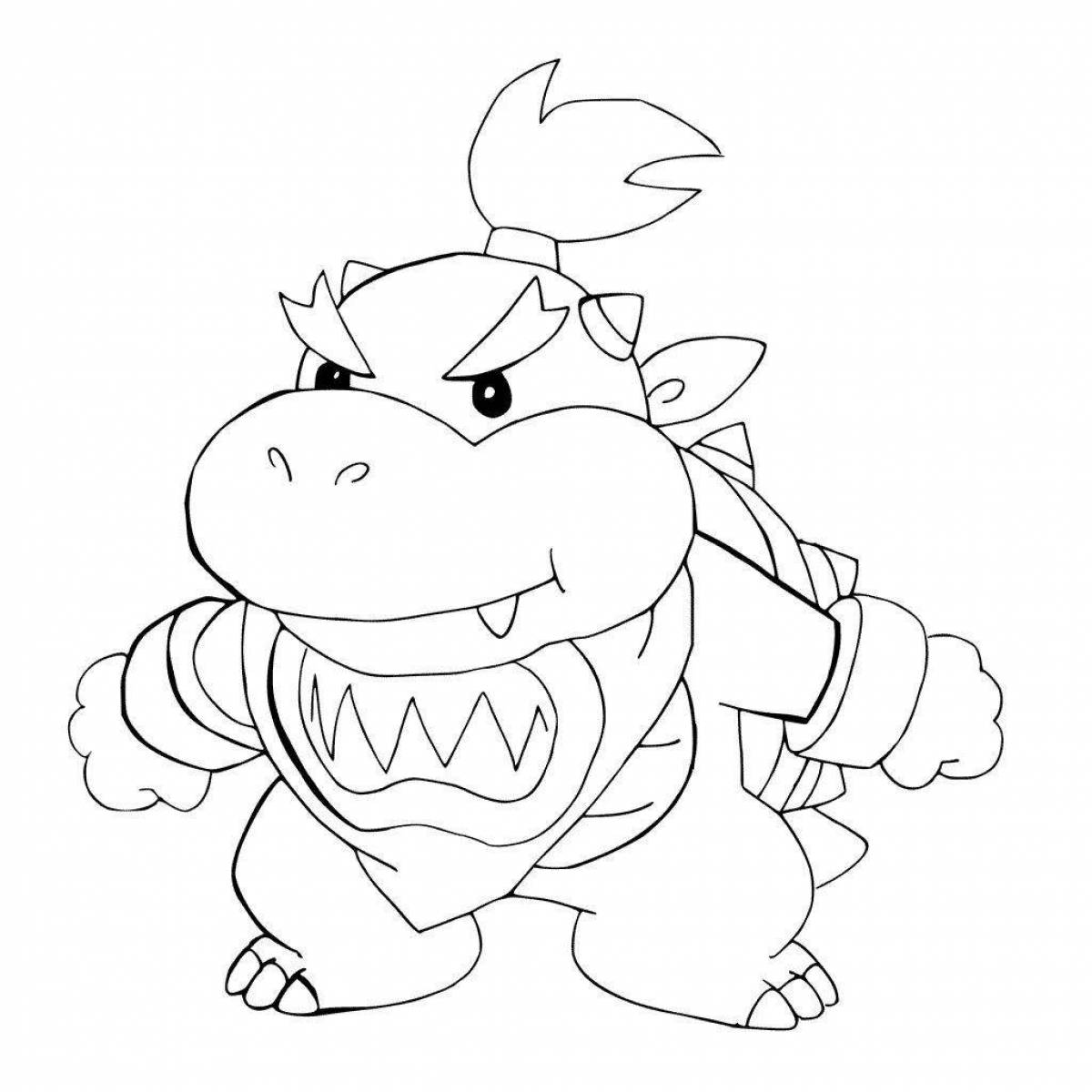 Bowser wild coloring