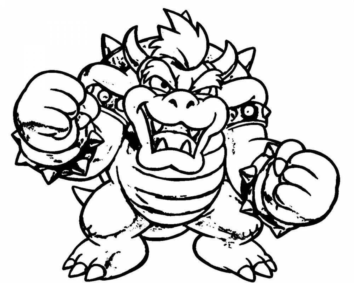 Tempting coloring bowser
