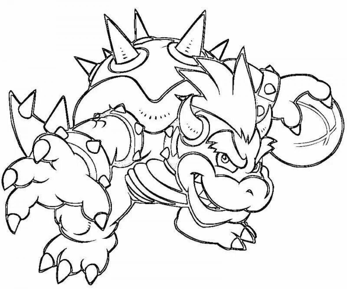 Bowser rainbow coloring