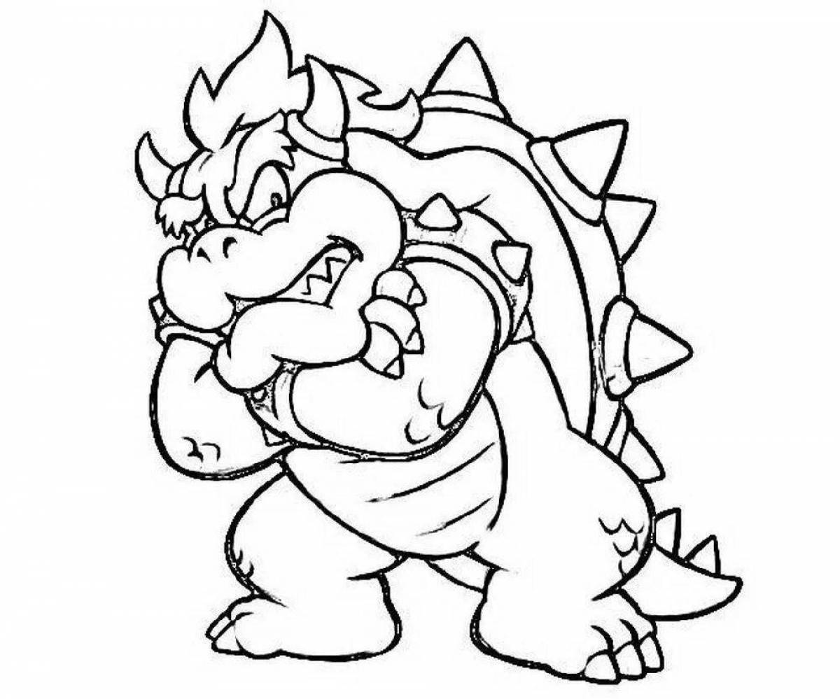 Bowser deluxe coloring book
