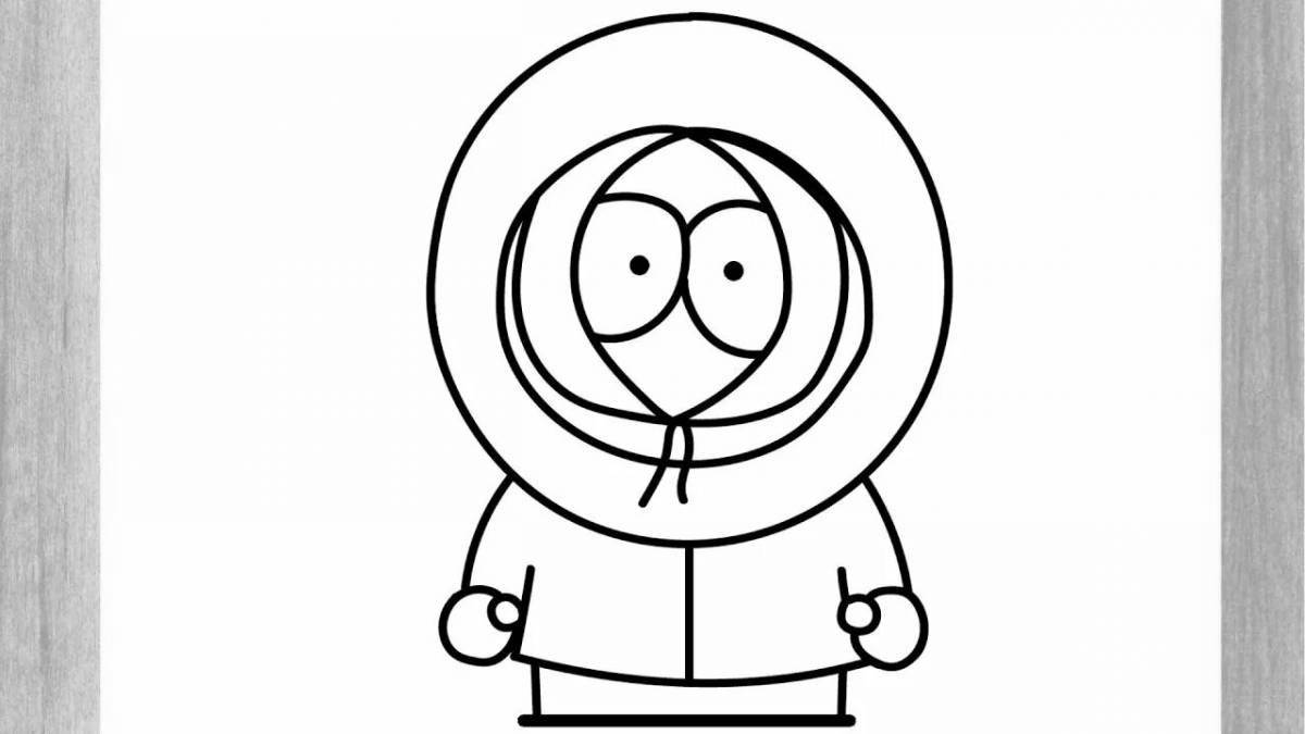 Color-riot kenny coloring page