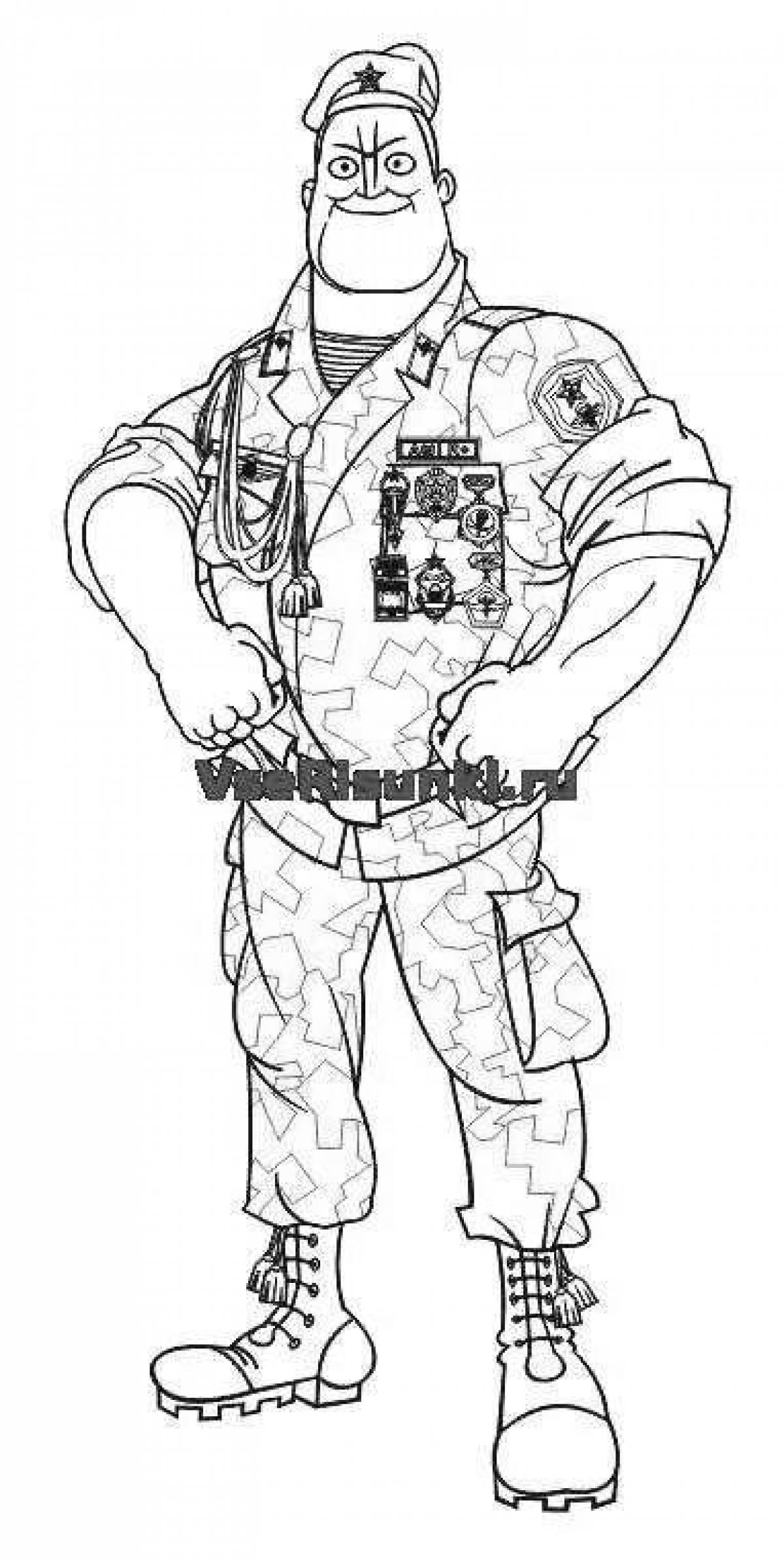 Amazing coloring demobilization