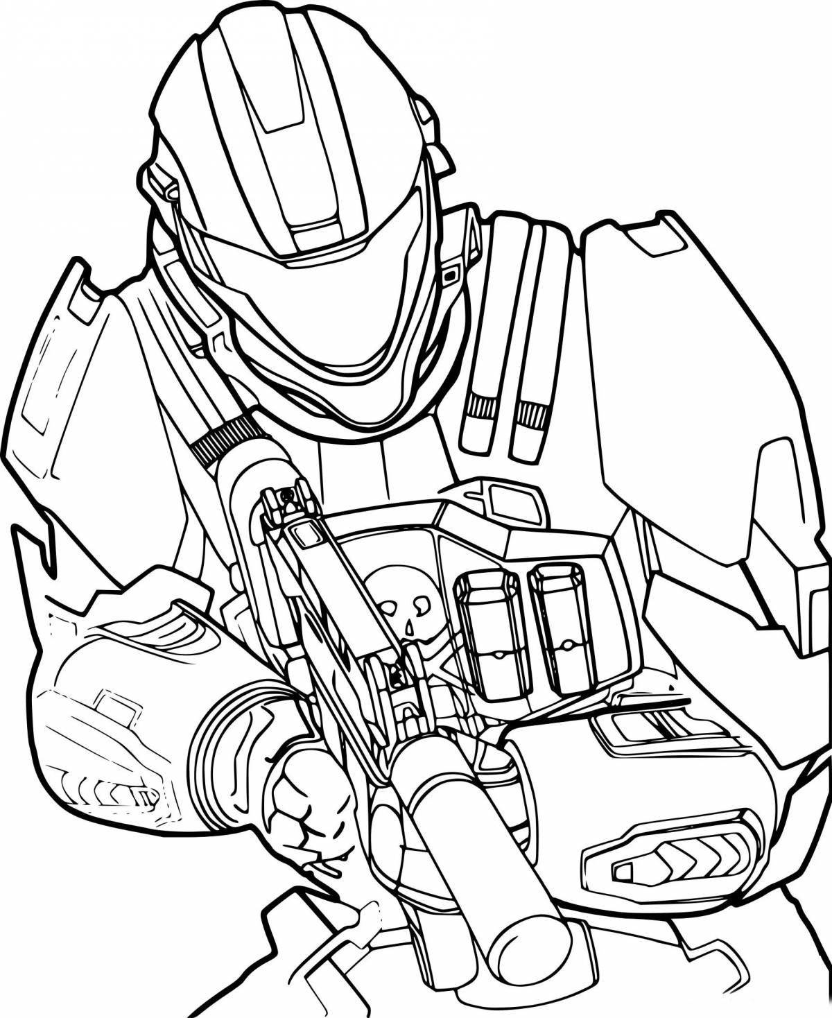 Regal warface coloring page