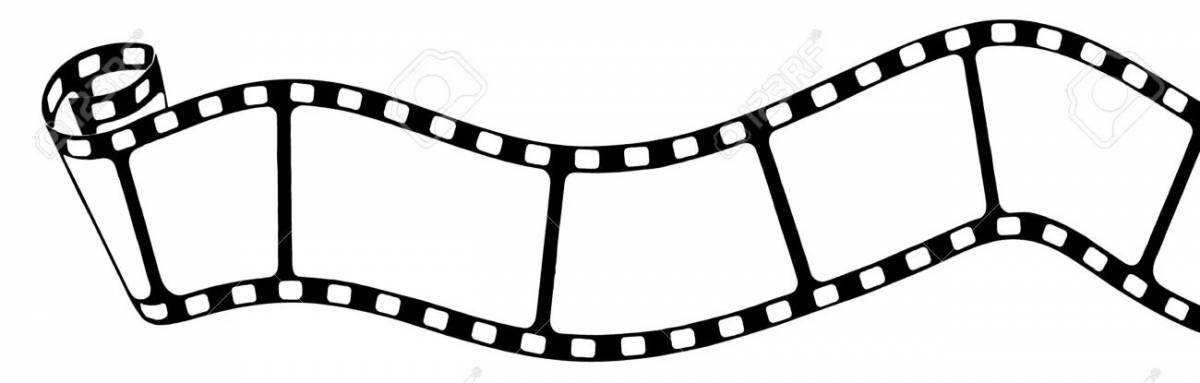 Colorful film coloring page