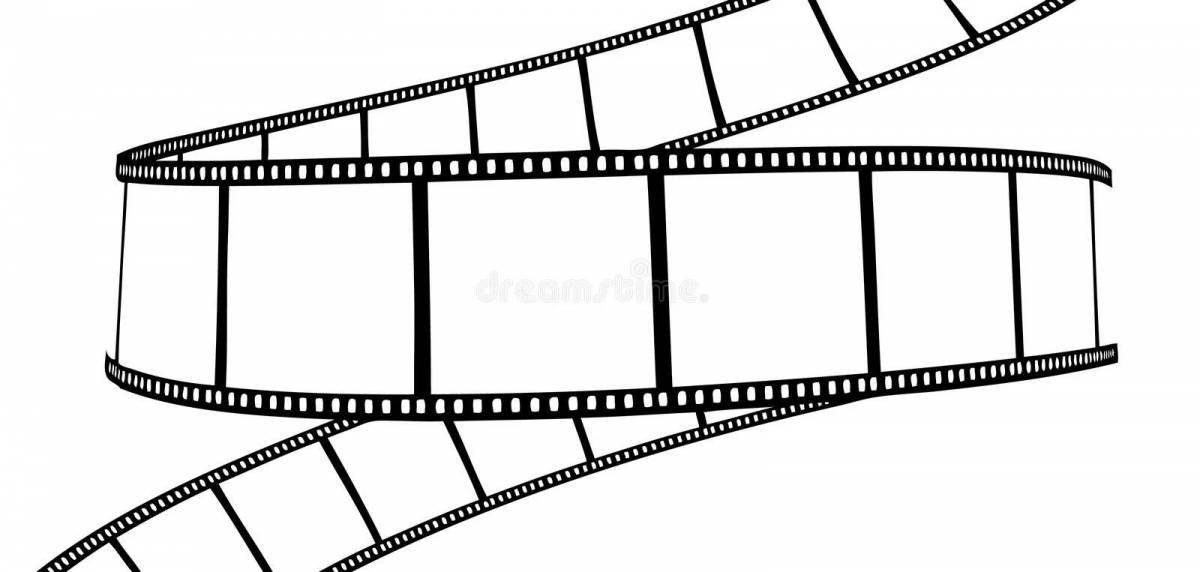 Adorable film coloring page