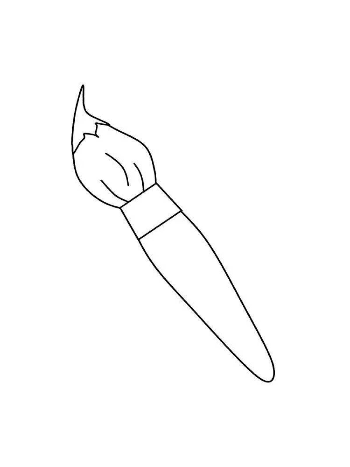 Live brushes for coloring pages