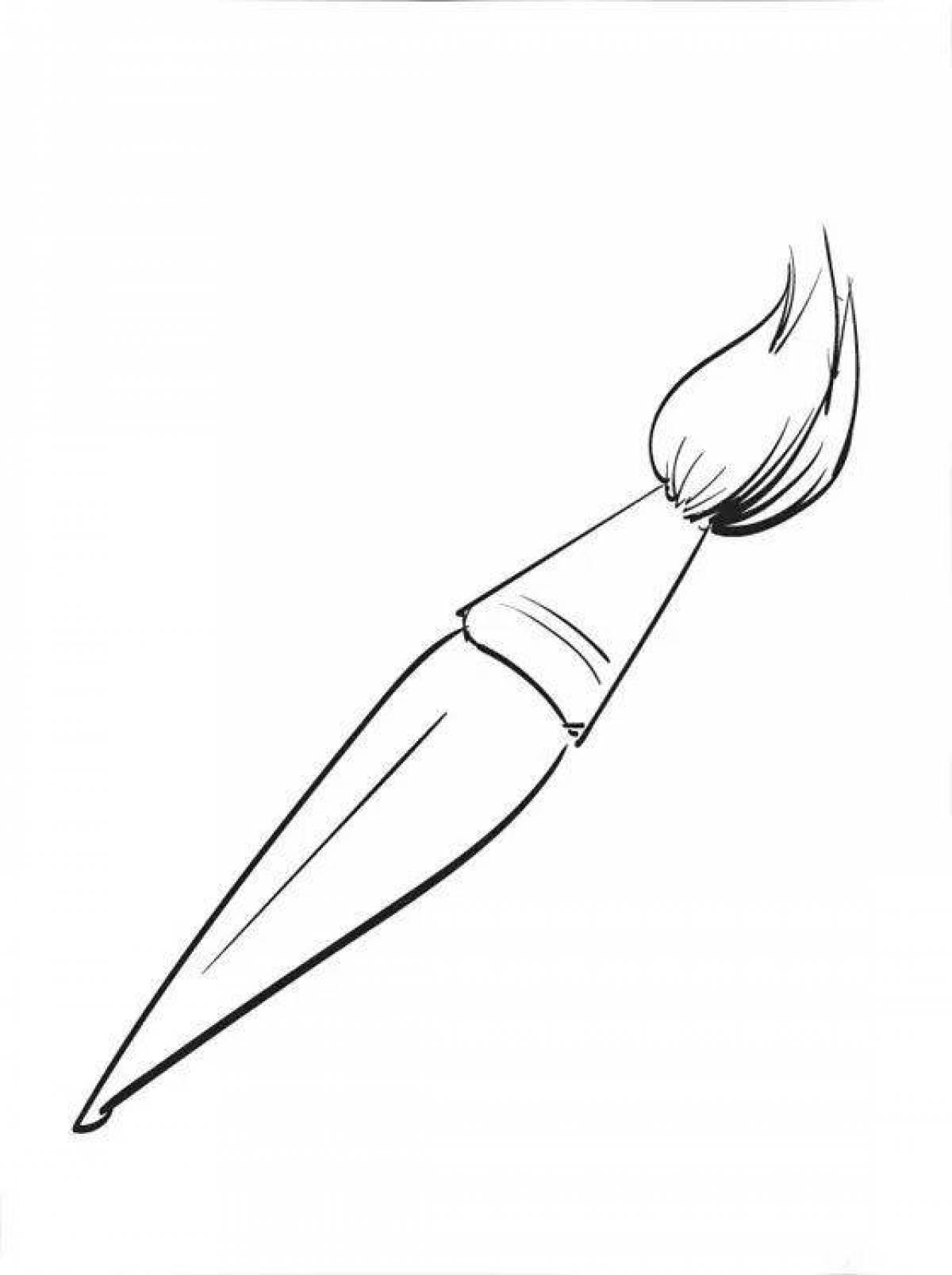 Detailed brushes for coloring pages