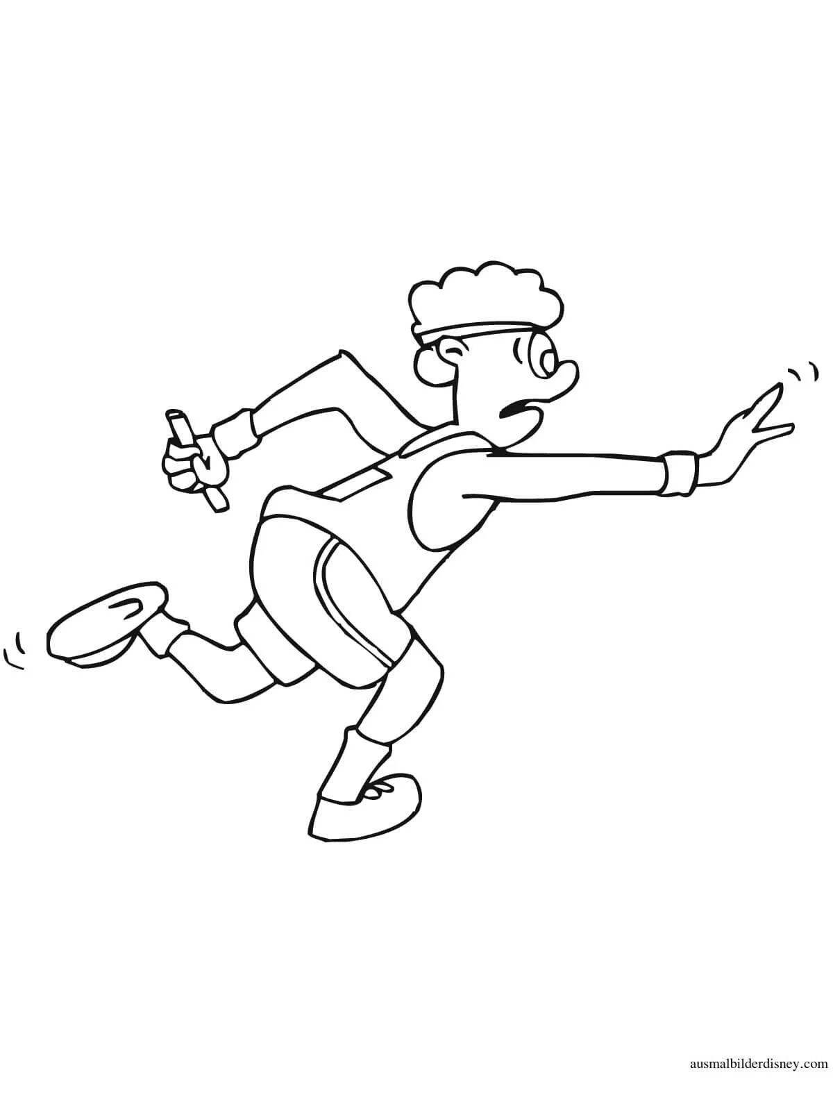 Dynamic Run coloring page