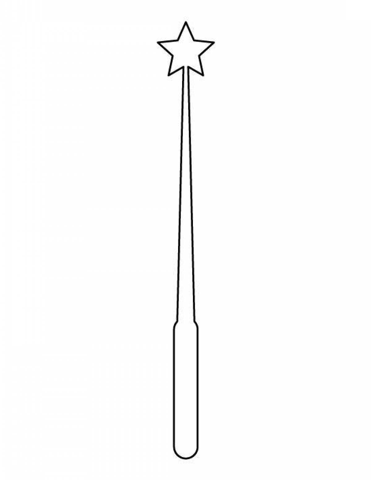 Страница раскраски с яркими палочками