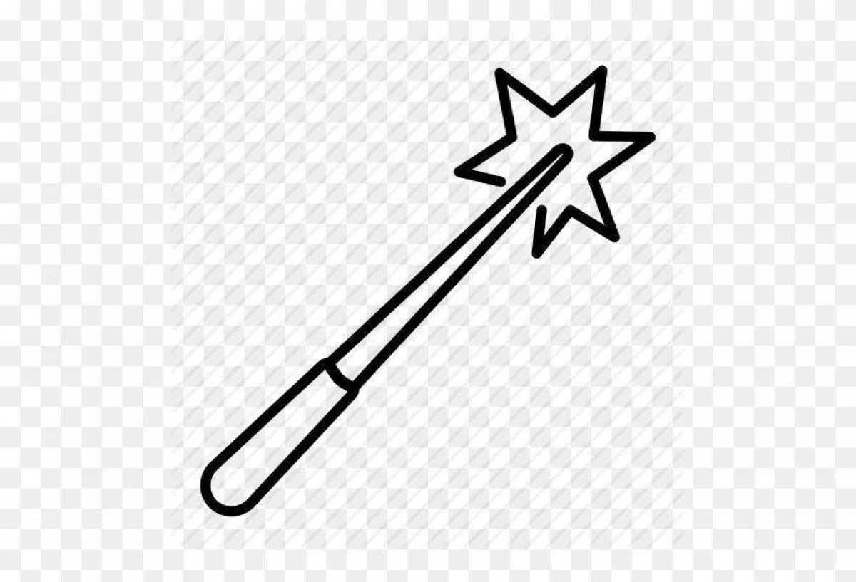 Захватывающая страница раскраски палочек