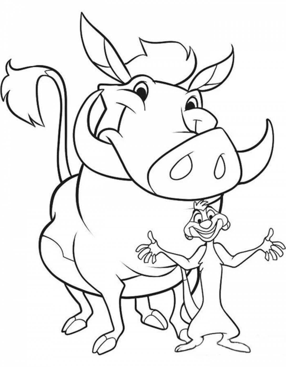 Pumba fun coloring