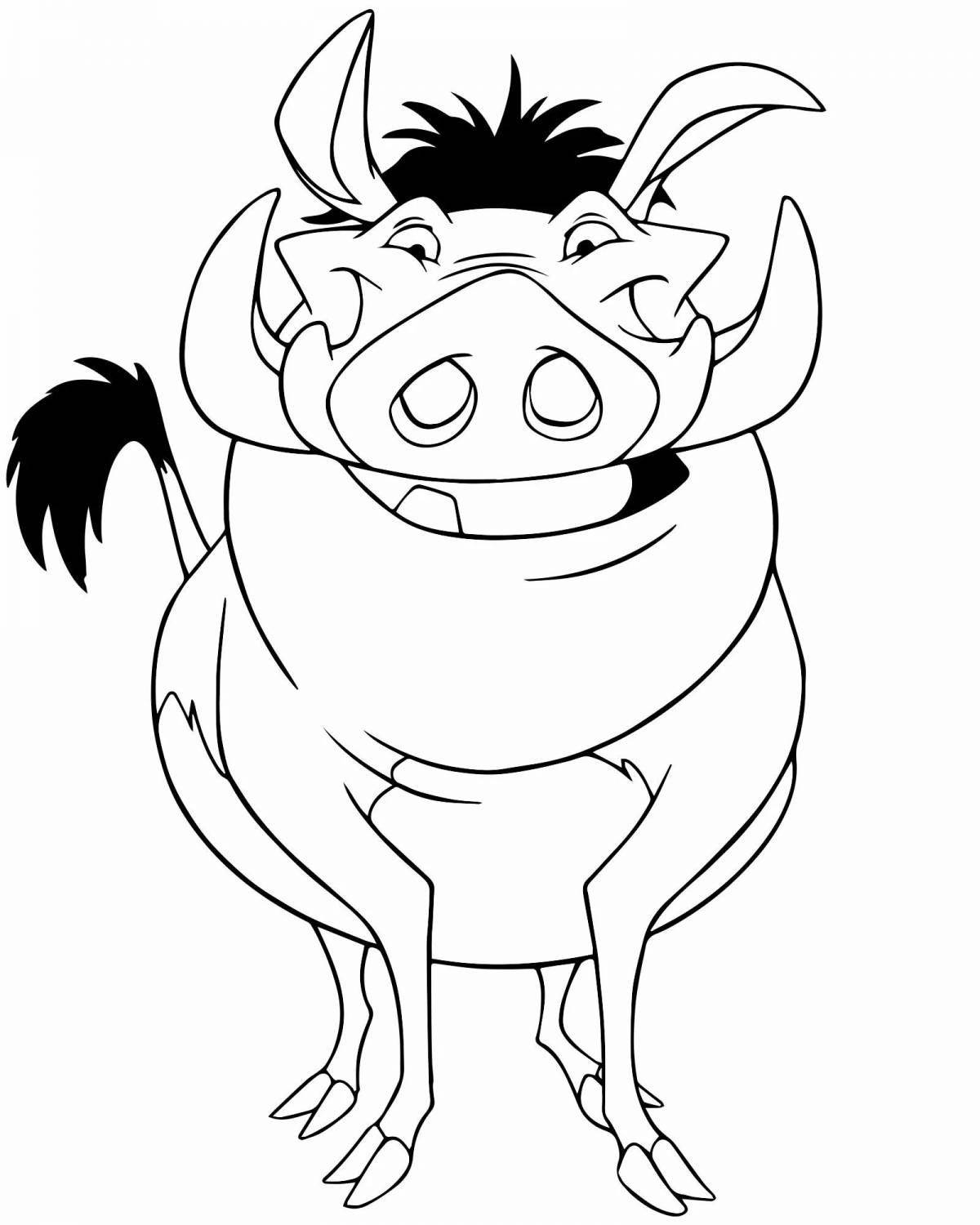 Pumba live coloring