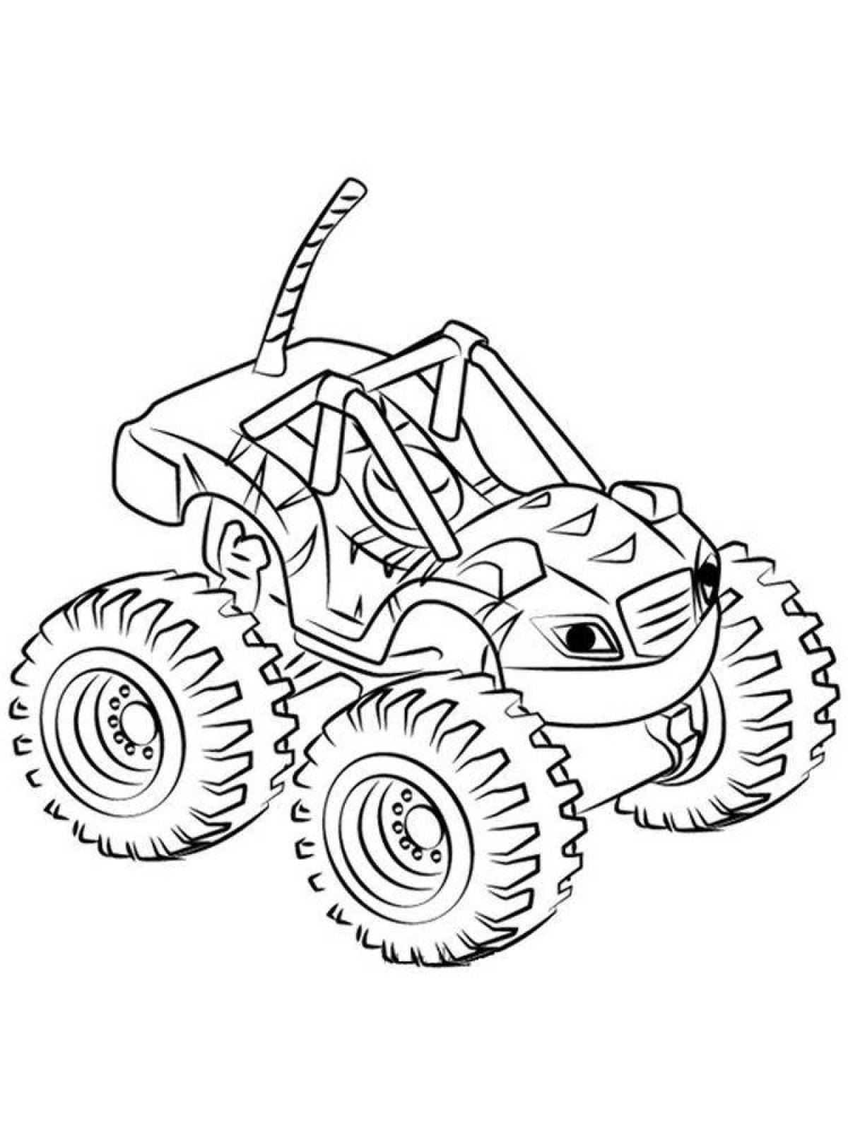 Playful growl coloring page