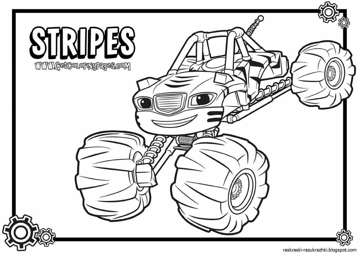 Adorable growl coloring page