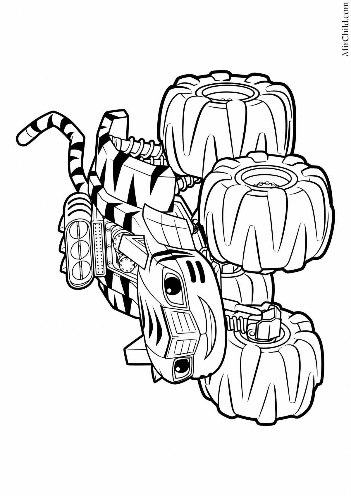 Cute growl coloring page