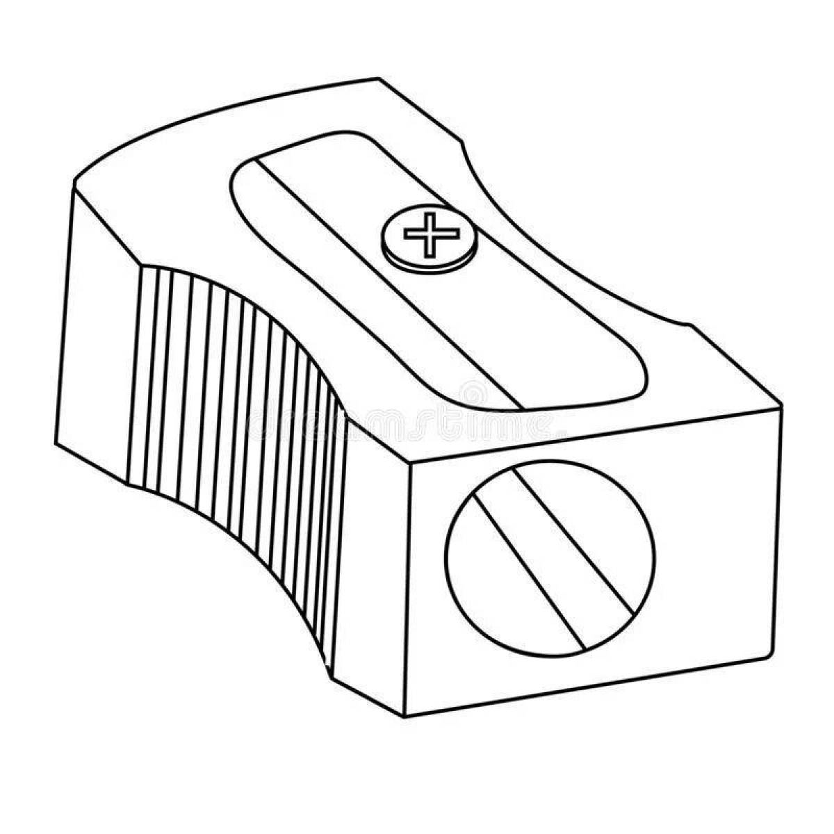 Fun sharpener coloring page