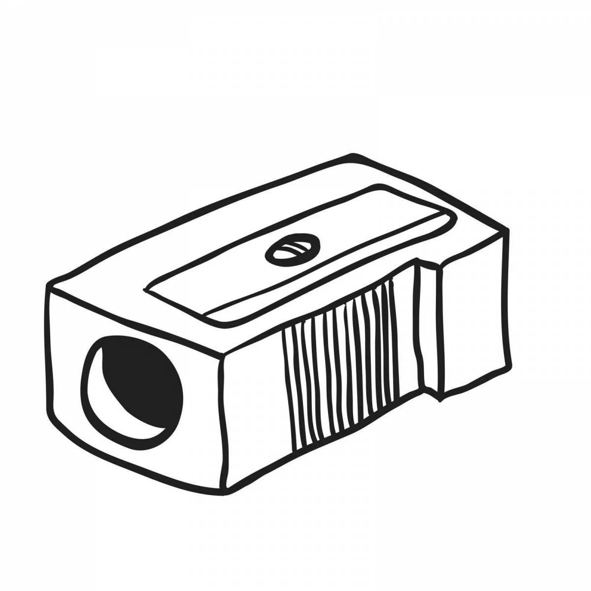 Photo Animated sharpener coloring page