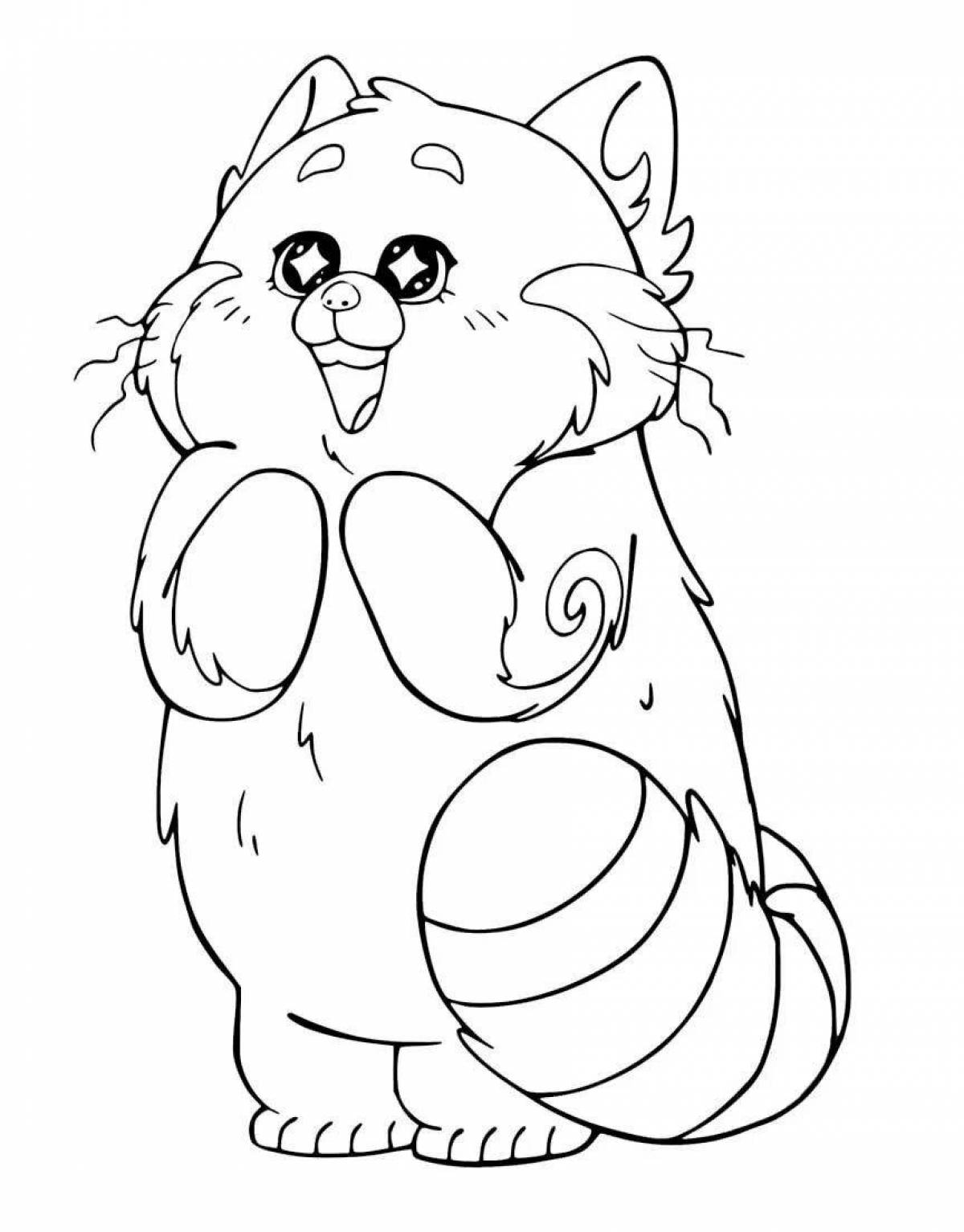 Яркая красная раскраска