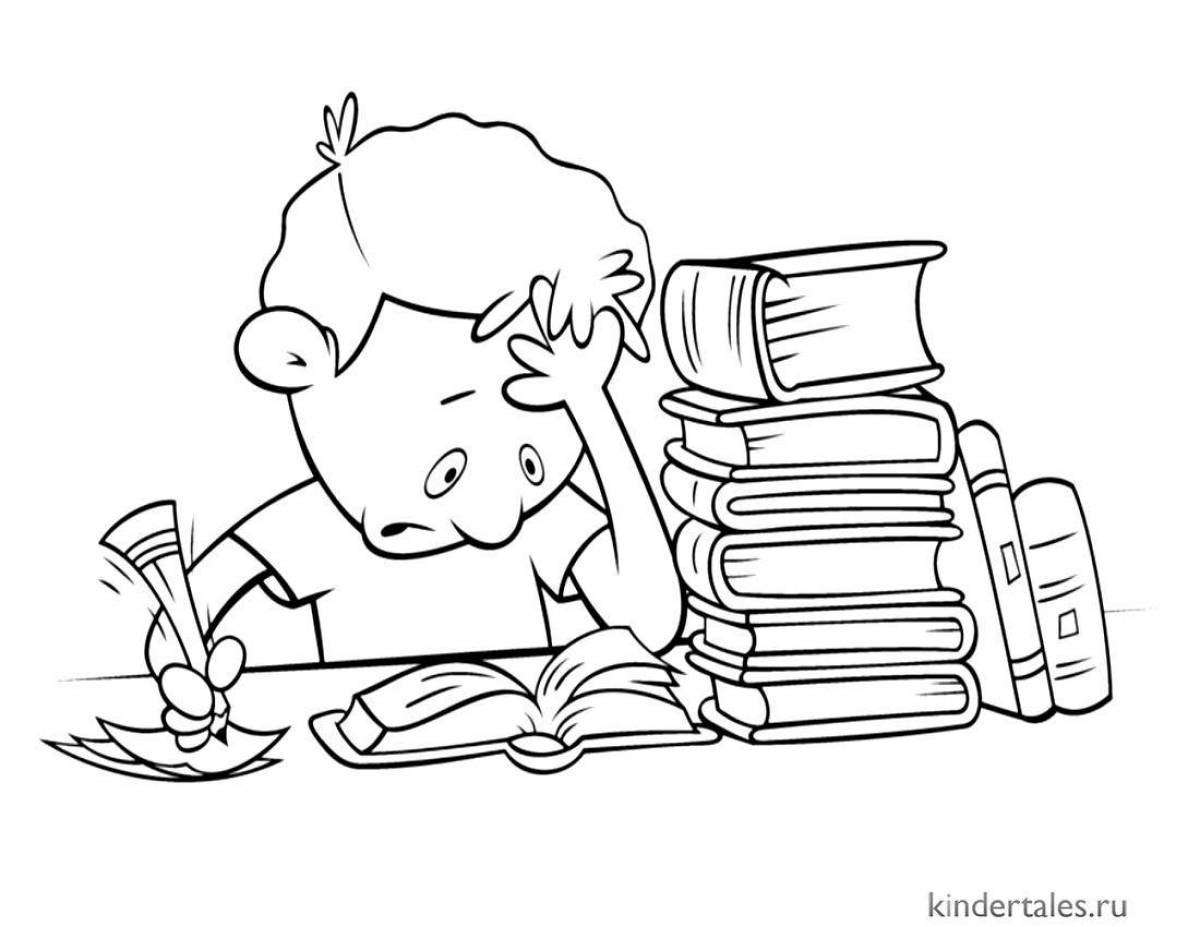 Интригующий урок раскраски