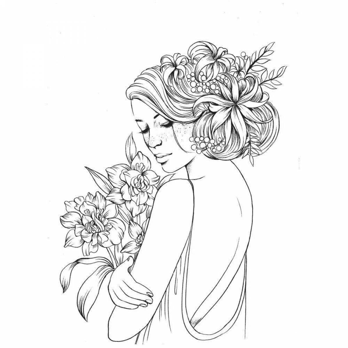 Fun coloring book for women