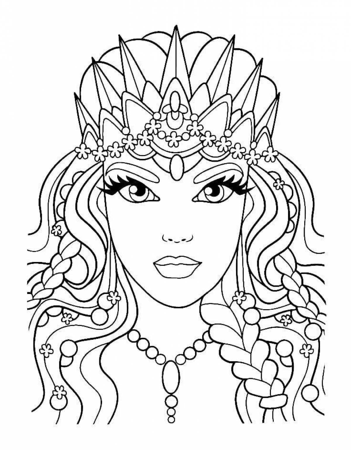 Dazzling coloring book for women