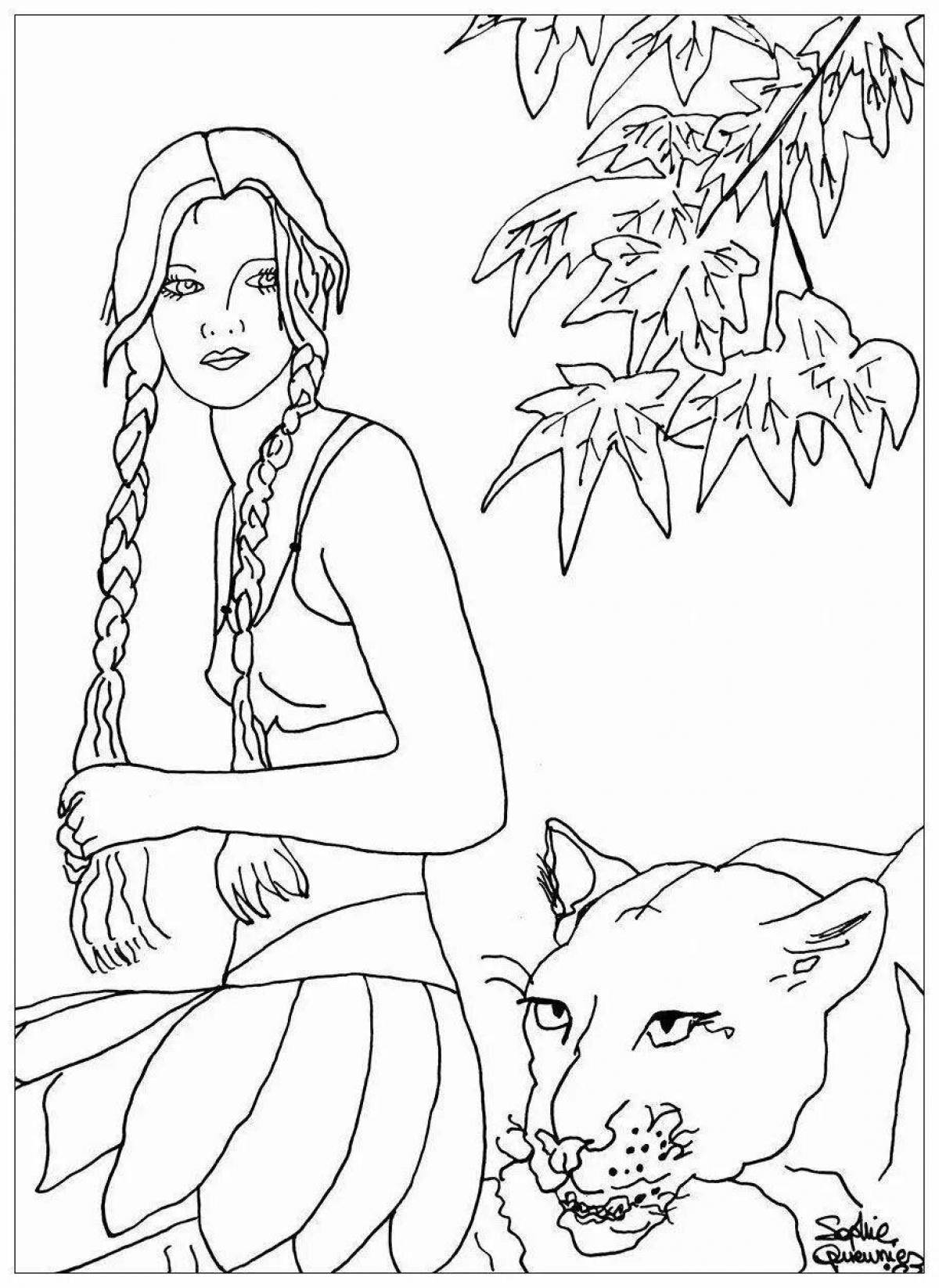 Great woman coloring book