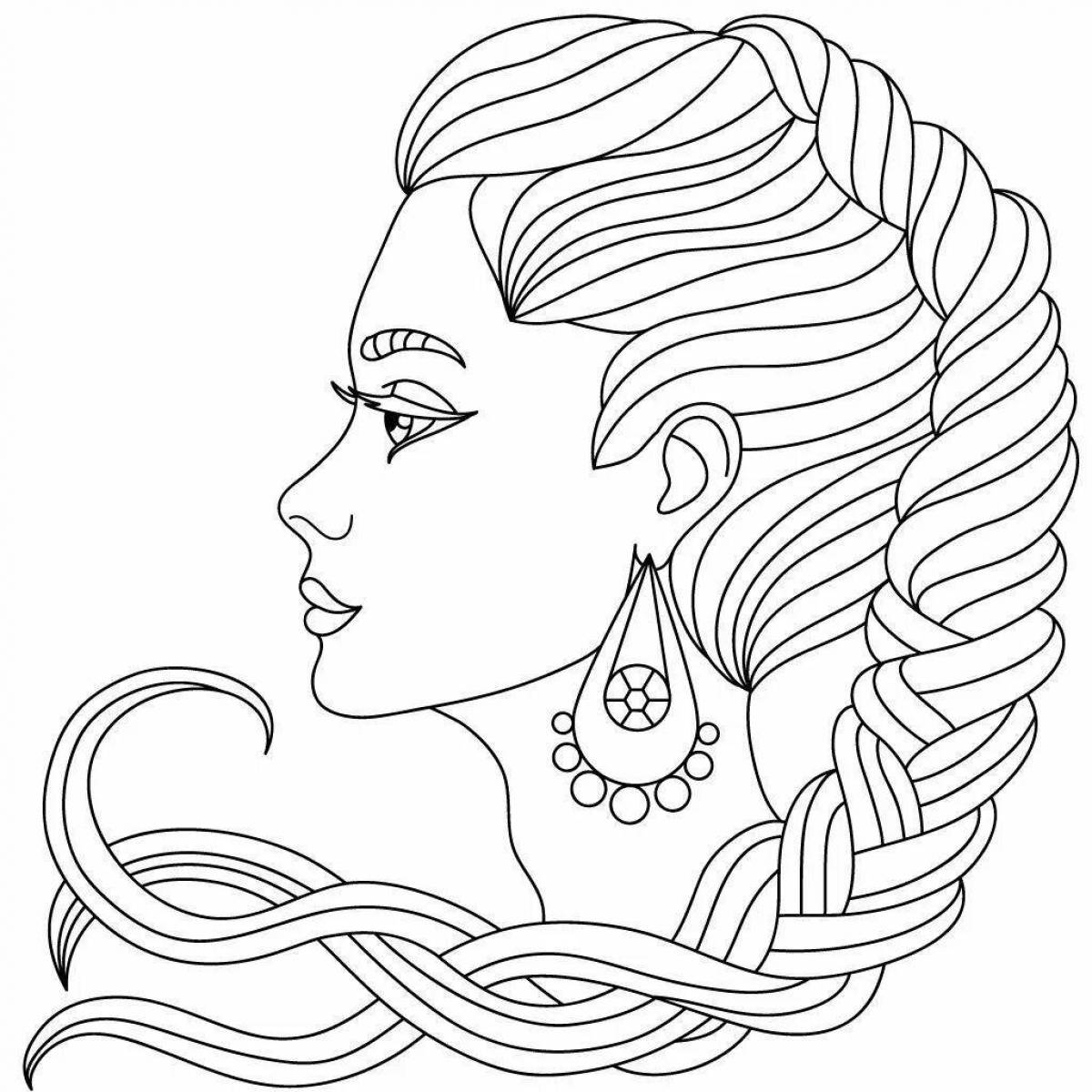 Animated coloring female