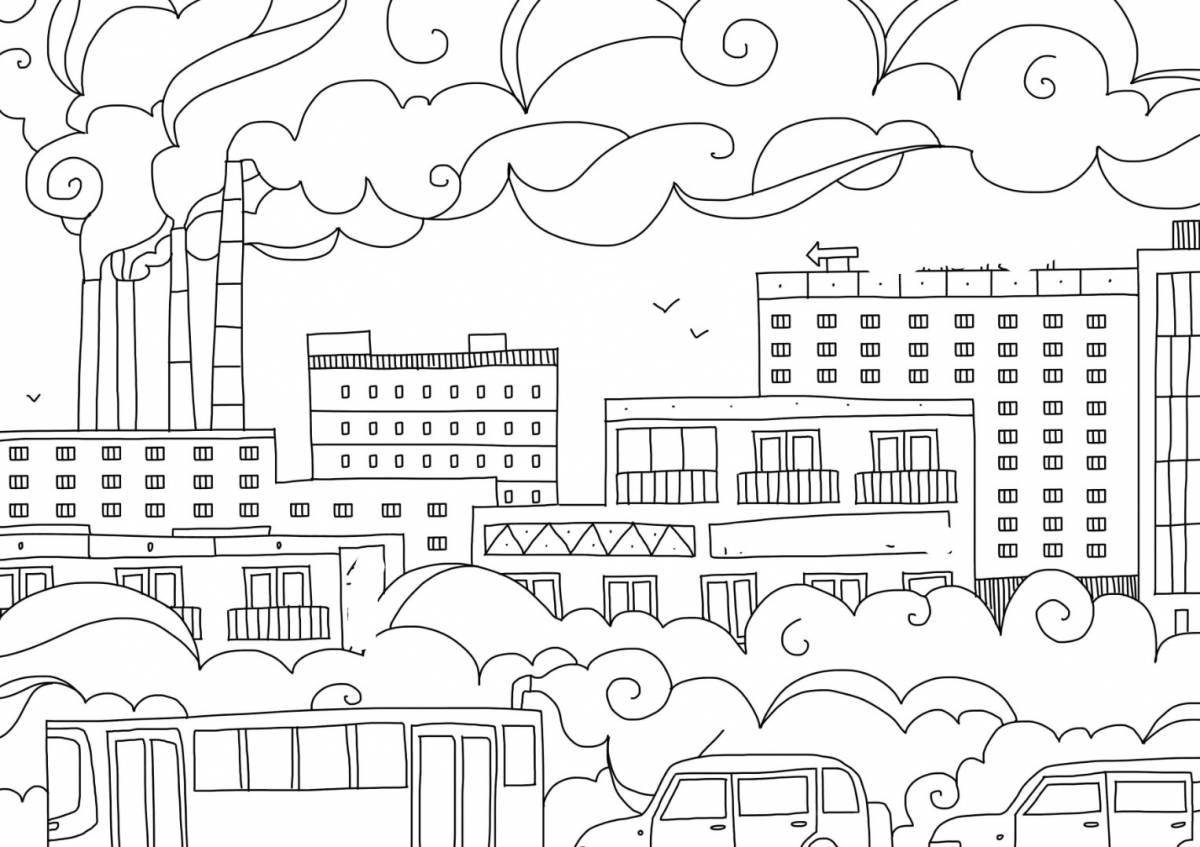 Coloring page captivating chelyabinsk