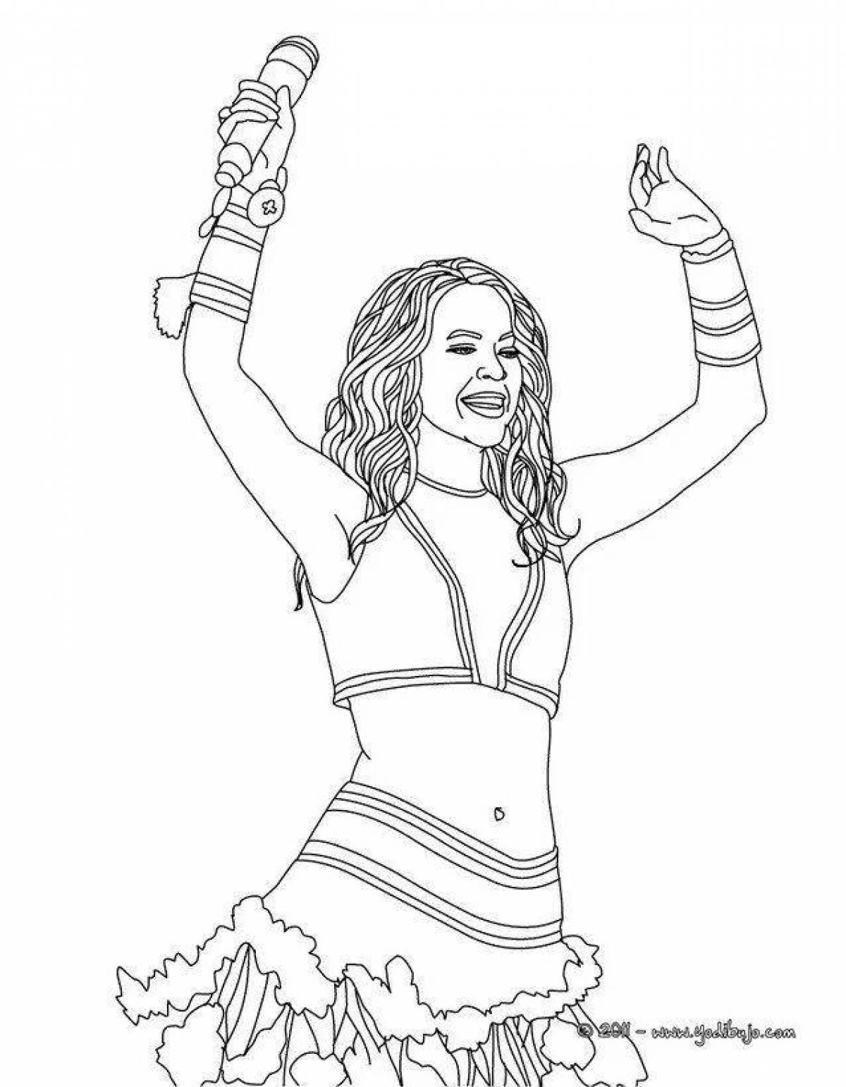 Charming singer coloring book